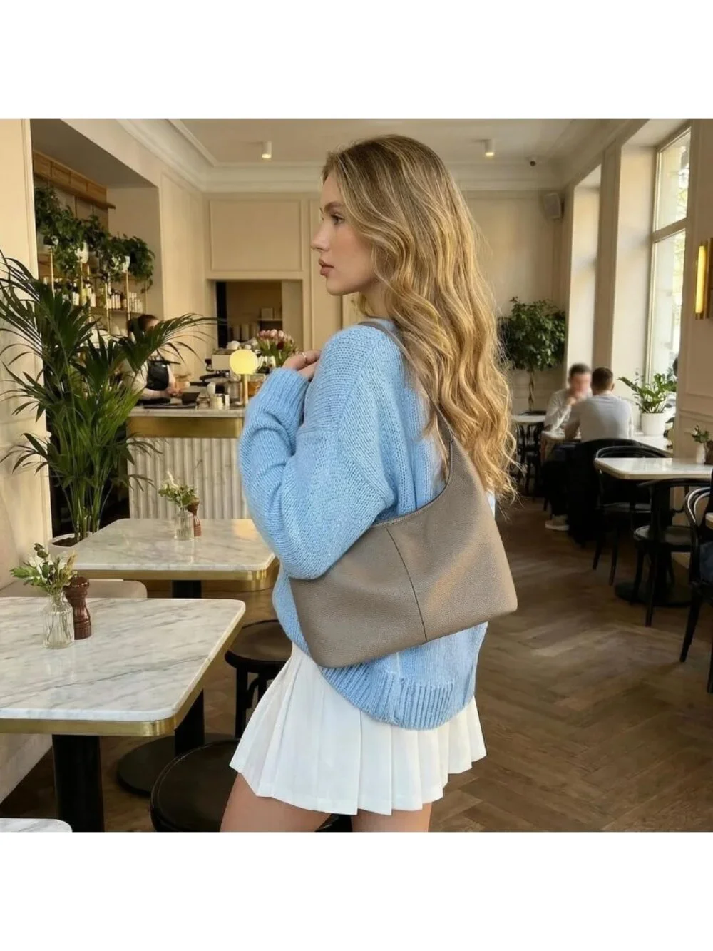 Trendy Slouchy Hobo Bag for Women | Ultra Lightweight Leather Shoulder Purse
